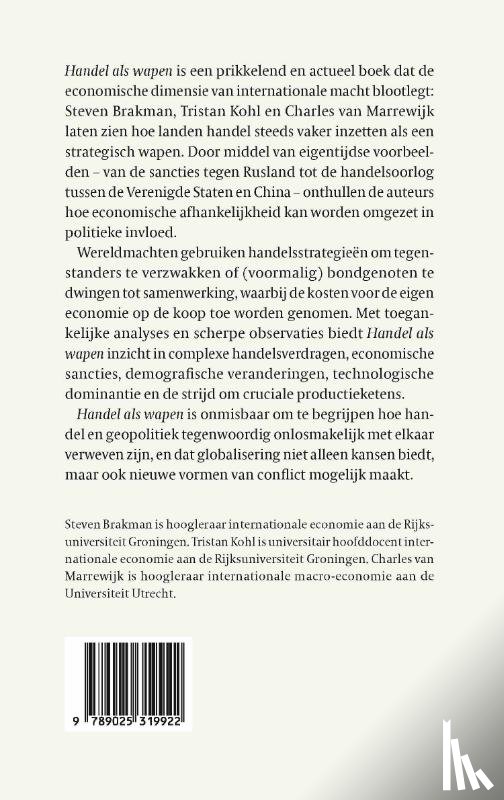 Brakman, Steven, Kohl, Tristan, Marrewijk, Charles van - Handel als wapen