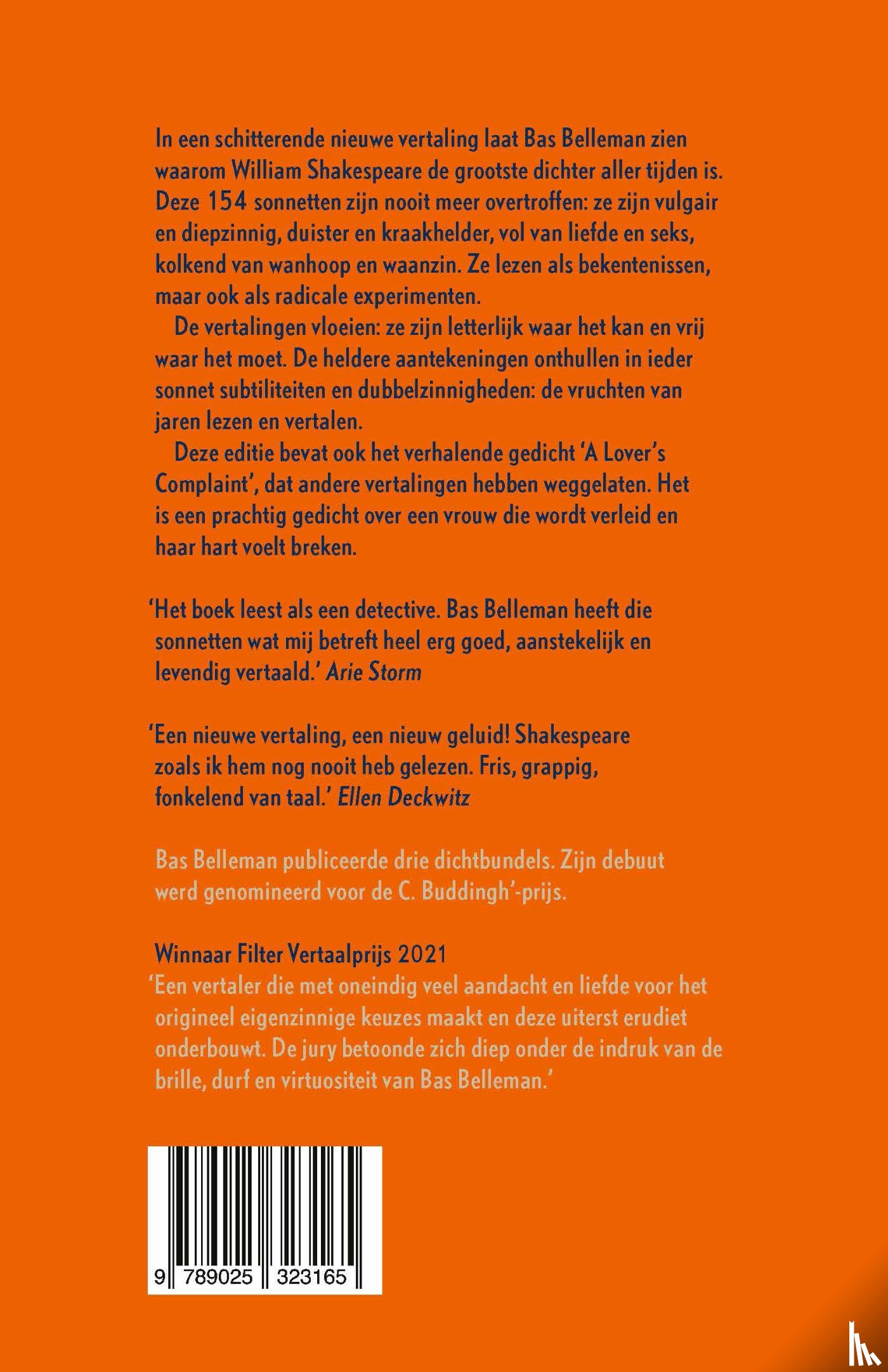 Shakespeare, William - Shakespeares sonnetten