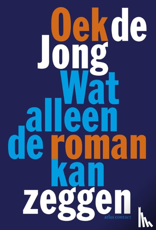 Jong, Oek de - Wat alleen de roman kan zeggen