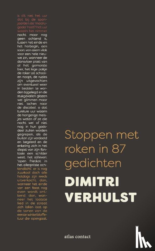 Verhulst, Dimitri - Stoppen met roken in 87 gedichten