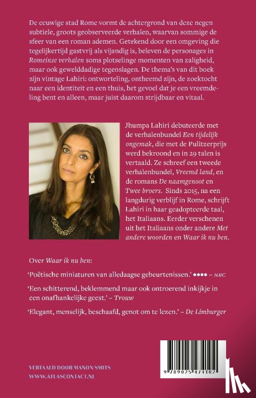 Lahiri, Jhumpa - Romeinse verhalen