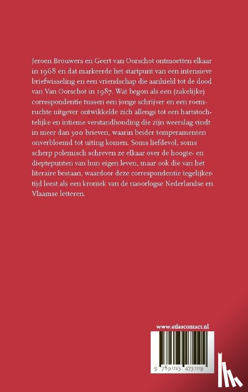 Brouwers, Jeroen, Oorschot, Geert van - Briefwisseling 1968-1986