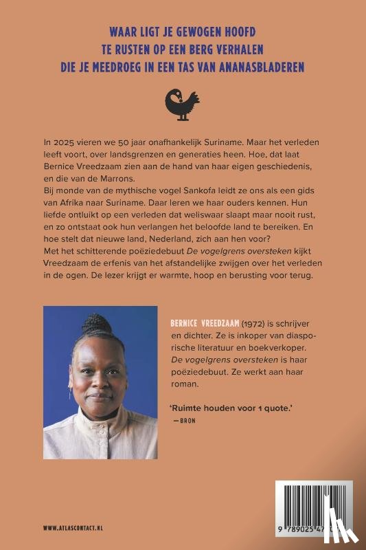 Vreedzaam, Bernice - De vogelgrens oversteken