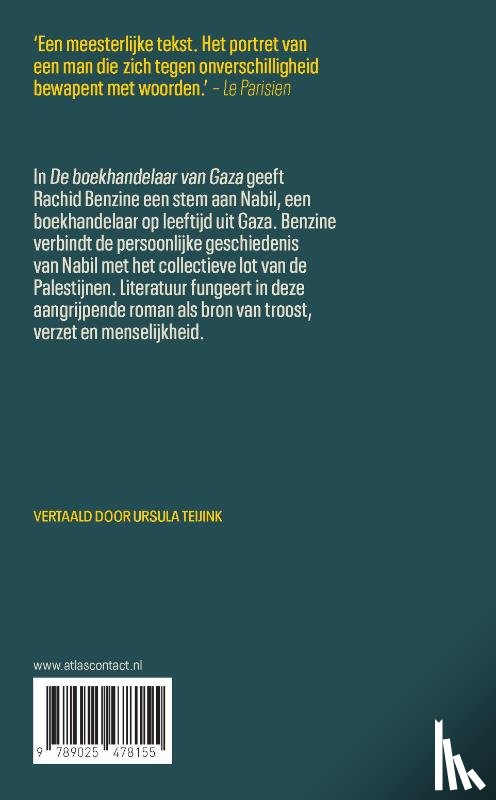 Benzine, Rachid - De boekhandelaar van Gaza