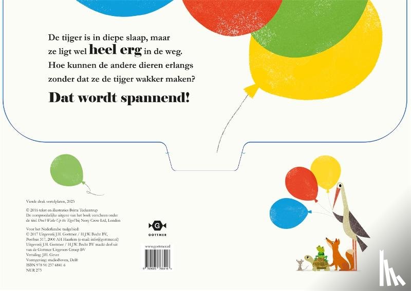 Teckentrup, Britta - Vertelplaten Ssst! De tijger slaapt!