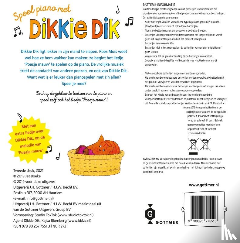 Boeke, Jet - Speel piano met Dikkie Dik