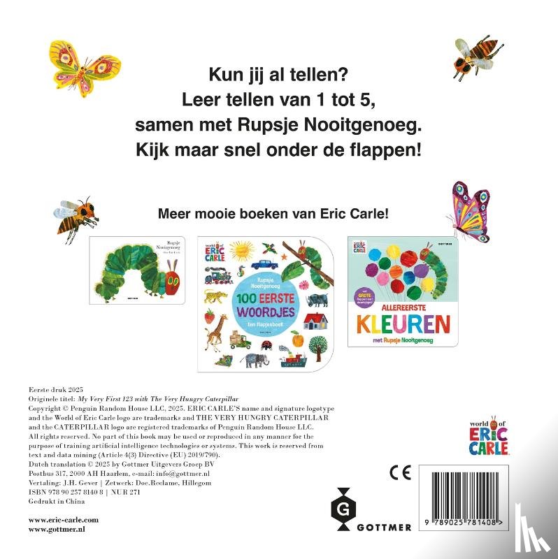 Carle, Eric - Allereerste cijfers met Rupsje Nooitgenoeg