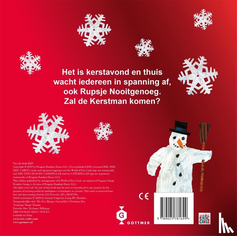 Carle, Eric - Kerstmis met Rupsje Nooitgenoeg