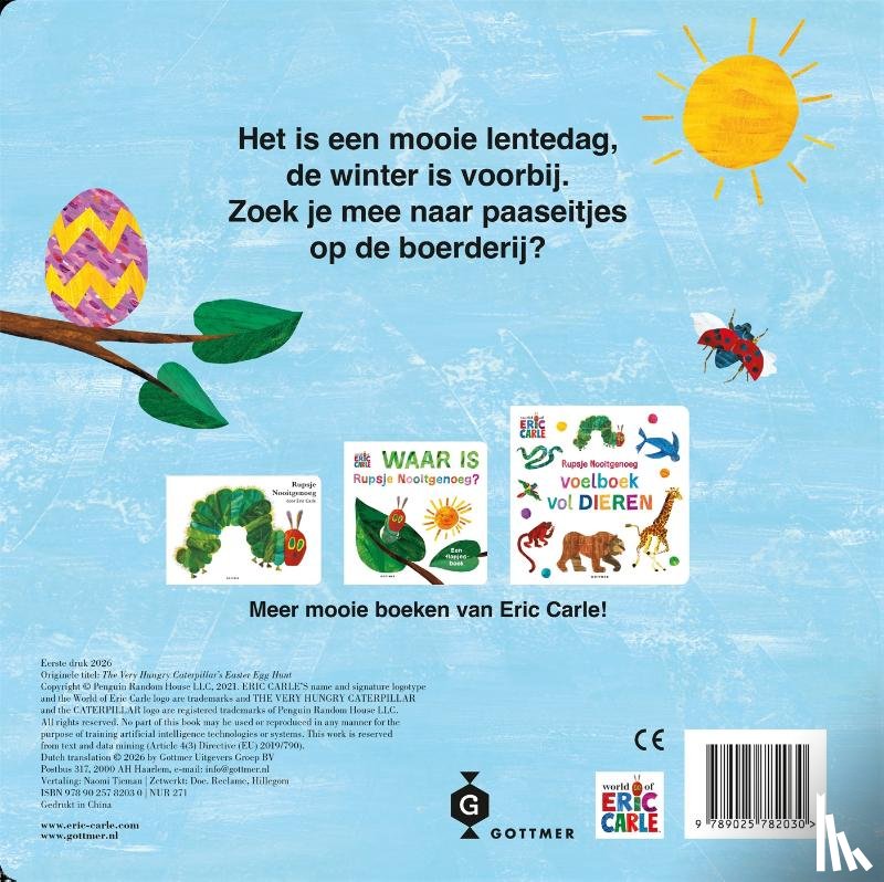 Carle, Eric - Vrolijk Pasen, Rupsje Nooitgenoeg