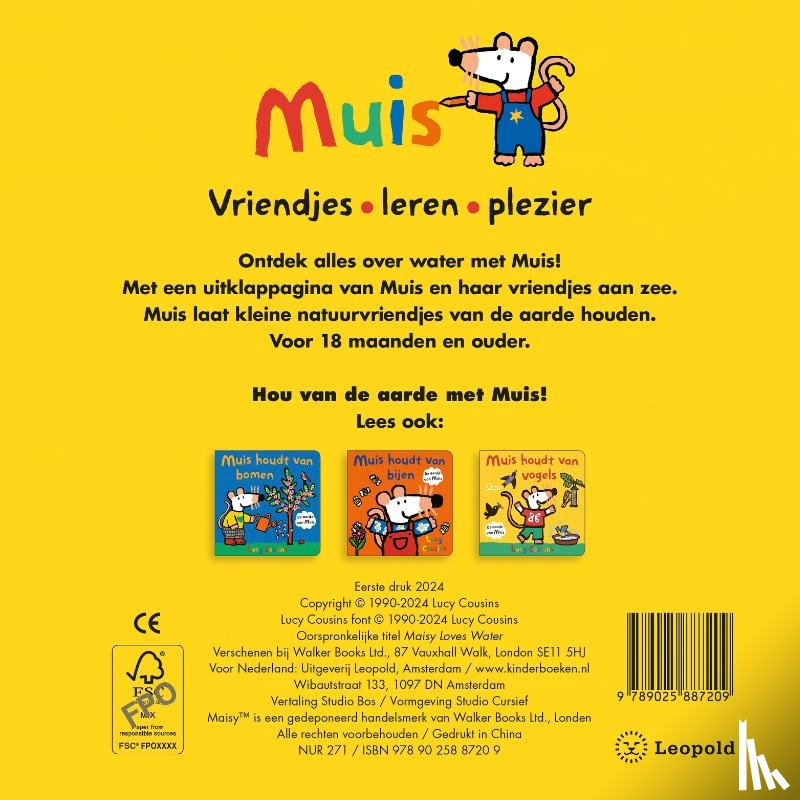 Cousins, Lucy - Muis houdt van water
