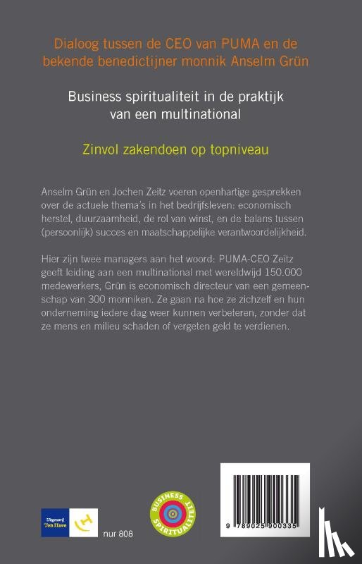 Grün, Anselm, Zeitz, Jochen - Manager ontmoet monnik