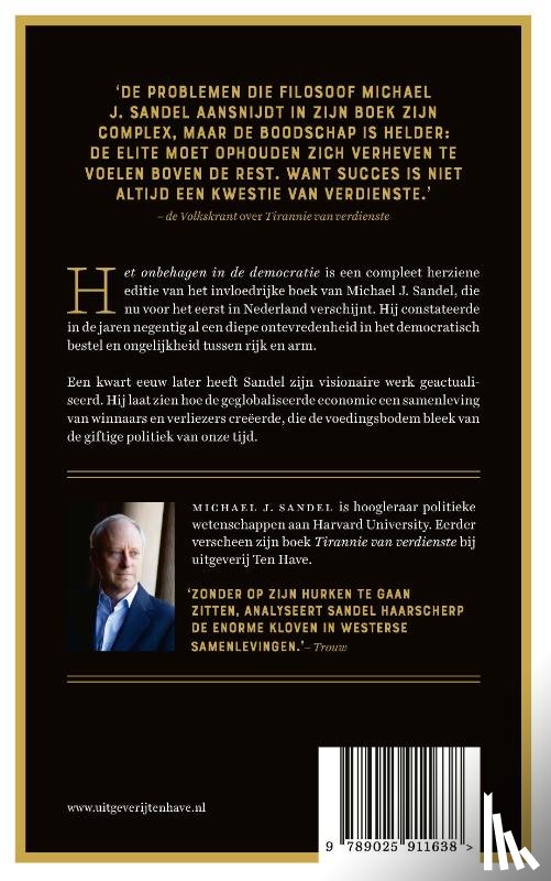 Sandel, Michael J. - Het onbehagen in de democratie