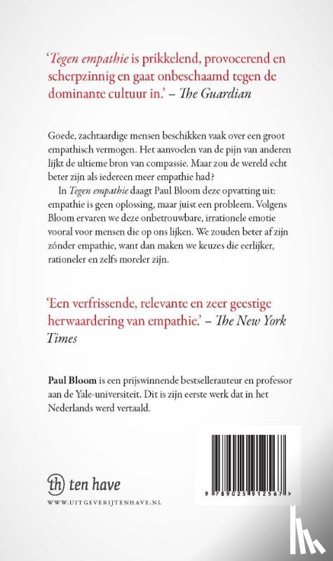 Bloom, Paul - Tegen empathie