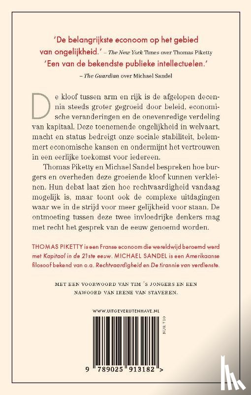 Piketty, Thomas, Sandel, Michael J. - Gelijkheid