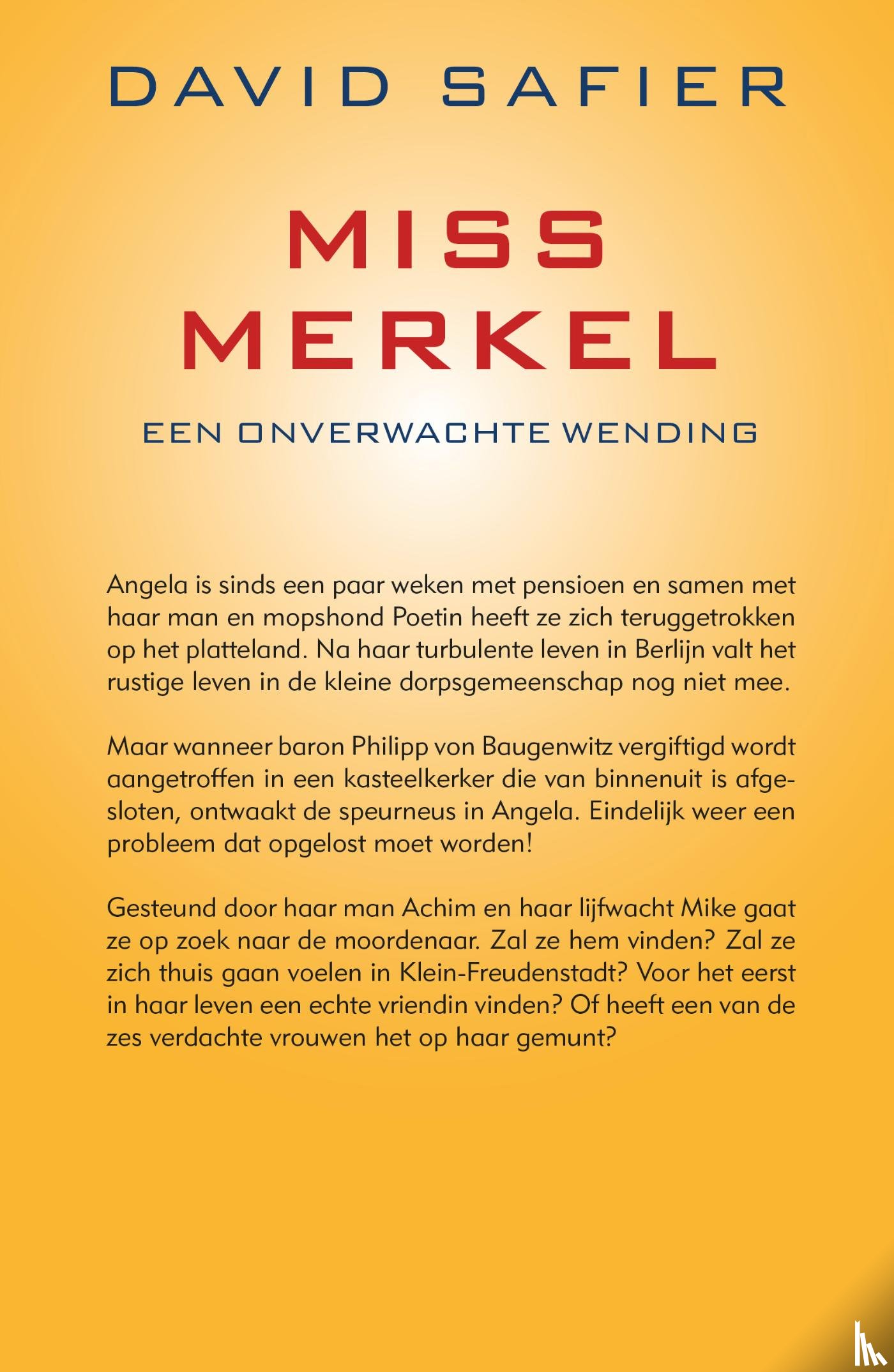 Safier, David - Miss Merkel en een onverwachte wending