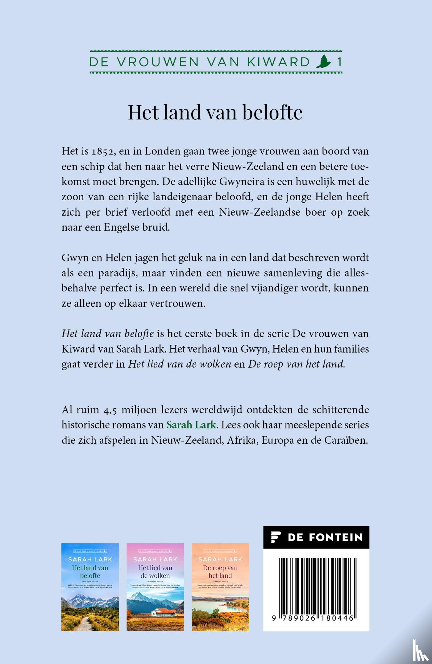 Lark, Sarah - Het land van belofte