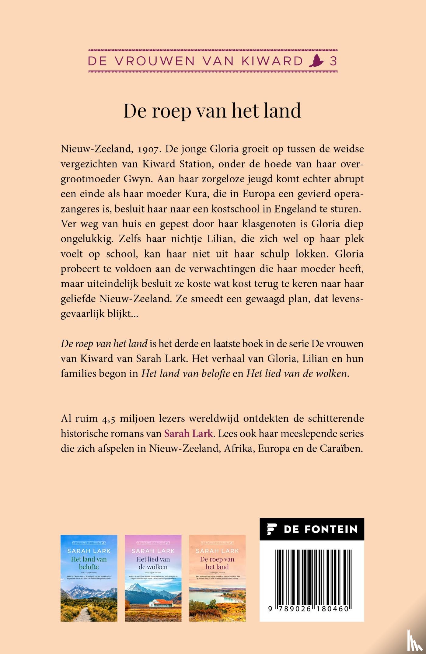Lark, Sarah - De roep van het land