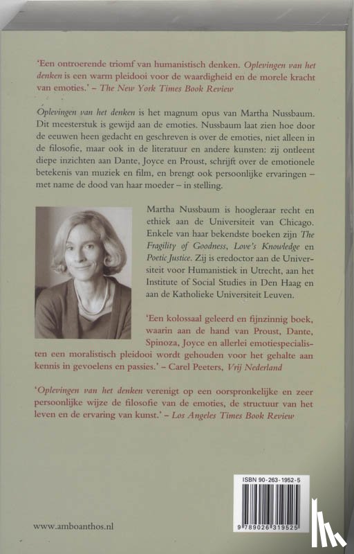 Nussbaum, Martha - Oplevingen van het denken