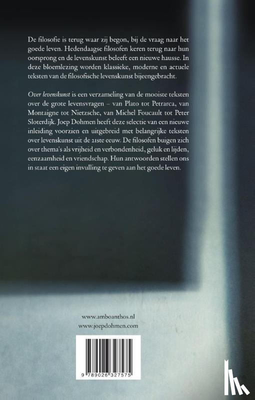 Dohmen, Joep - Over levenskunst
