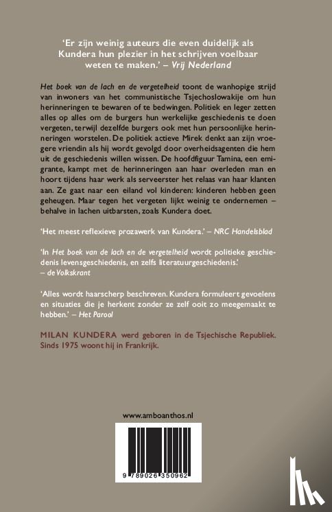 Kundera, Milan - Het boek van de lach en de vergetelheid