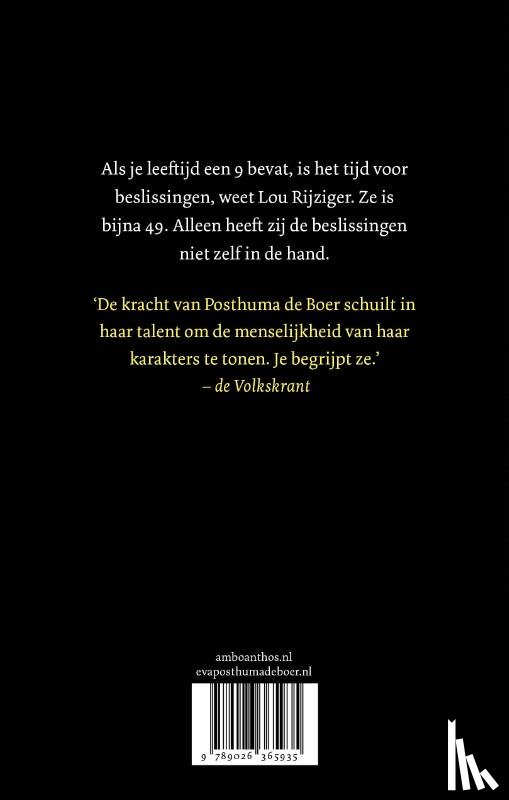 Posthuma de Boer, Eva - Omdat ik je zie