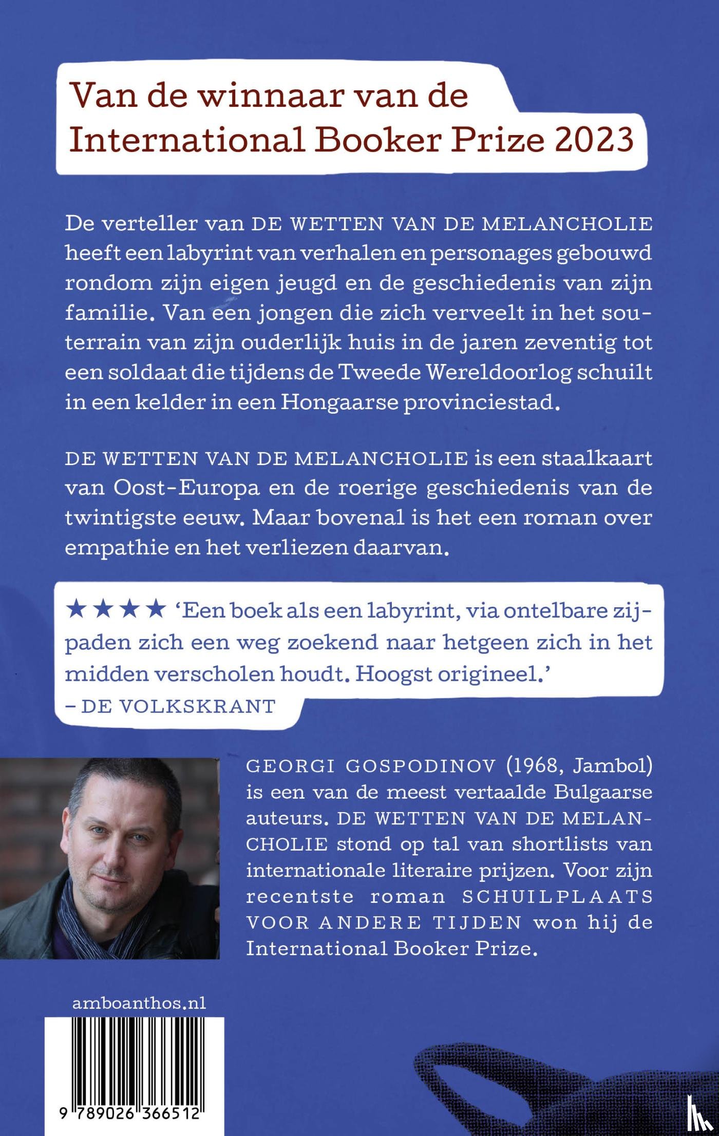 Gospodinov, Georgi - De wetten van de melancholie