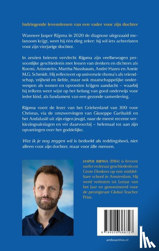 Rijpma, Jasper - Wat ik je nog zeggen wil