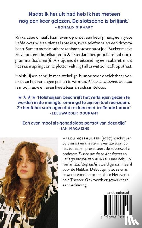 Holshuijsen, Malou - Alleen en duizend mensen