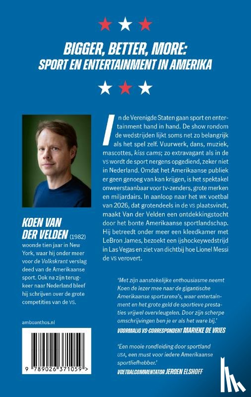 Velden, Koen van der - De grote Amerikaanse sportshow