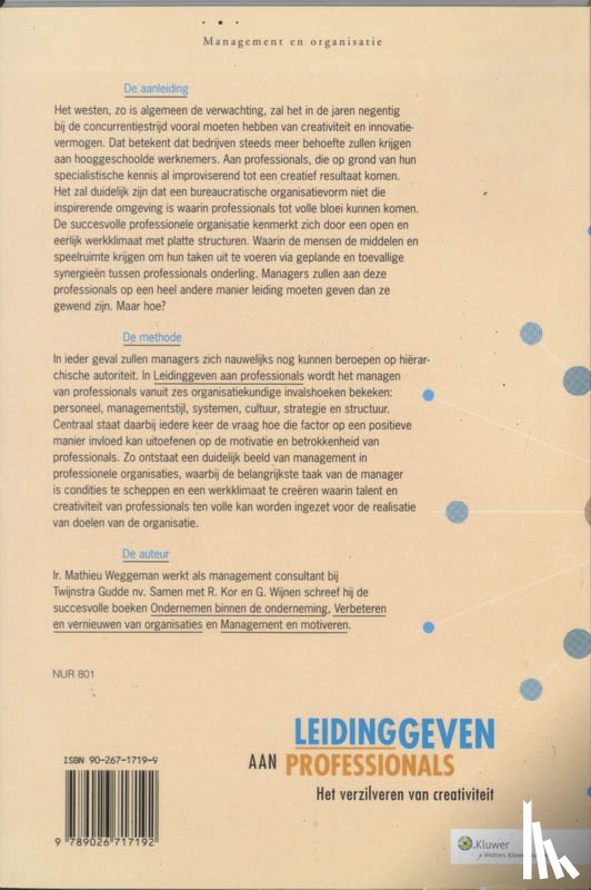 Weggeman, M. - Leidinggeven aan professionals