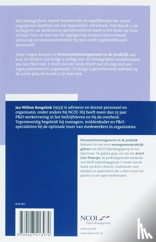 Rengelink, J.W. - Personeelsmanagement in de praktijk