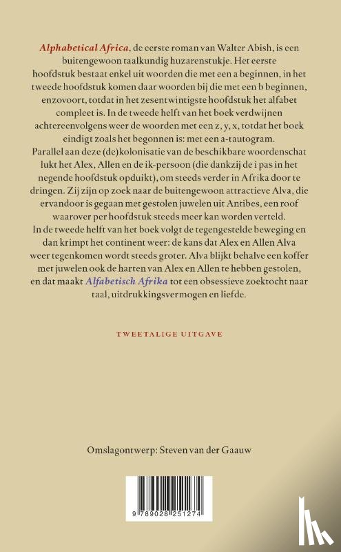 Abish, Walter - Alfabetisch Afrika