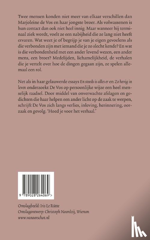 Vos, Marjoleine de - Ik ben hier liever niet alleen