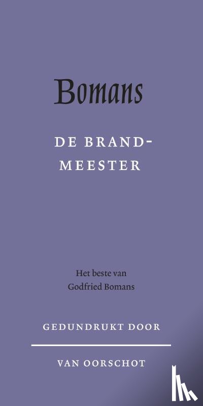 Bomans, Godfried - De brandmeester