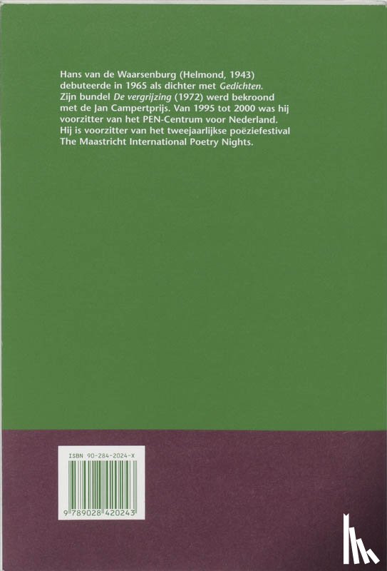 Waarsenburg, Hans van de - Waar de wegen waren