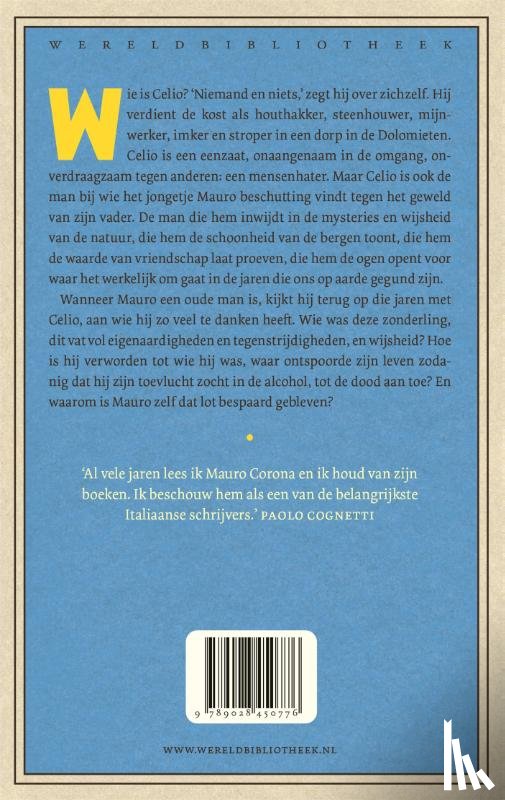 Corona, Mauro - Het leven van Celio