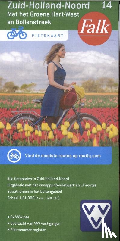  - Falk VVV Fietskaart 14. Zuid-Holland Noord
