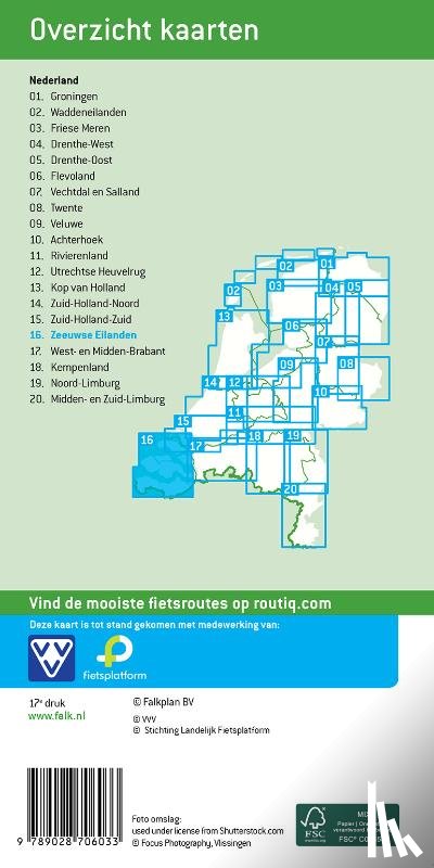  - Falk VVV Fietskaart 16 Zeeuwse Eilanden