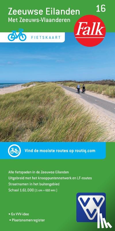  - Falk VVV Fietskaart 16 Zeeuwse Eilanden