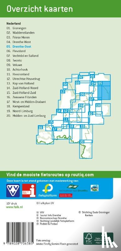  - Falk VVV Fietskaart 05 Drenthe-Oost