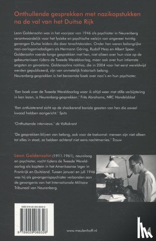 Goldensohn, Leon - Neurenberg-gesprekken