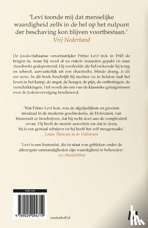 Levi, Primo - Is dit een mens