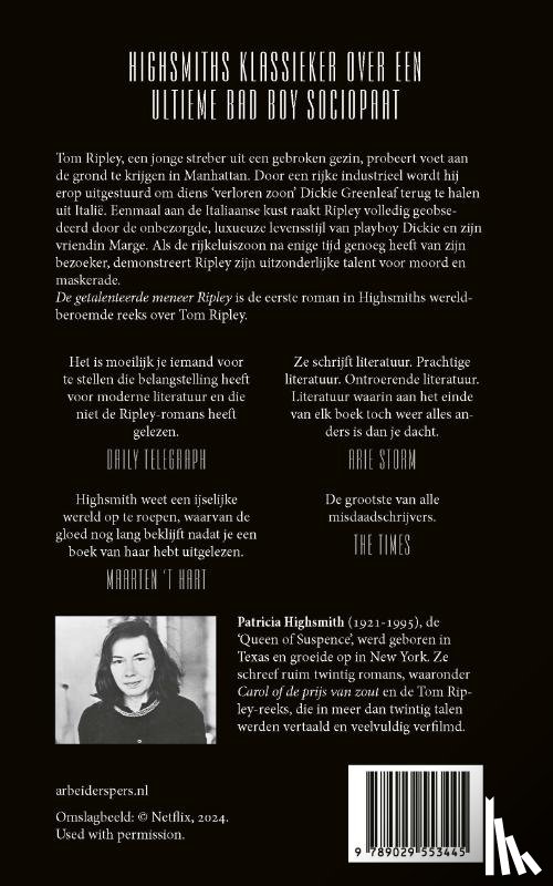 Highsmith, Patricia - De getalenteerde meneer Ripley