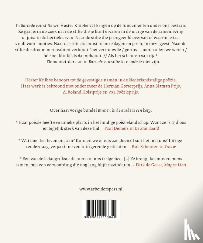 Knibbe, Hester - Barcode van stilte