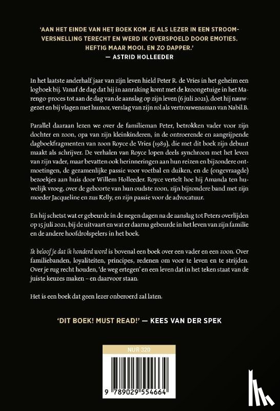 Vries, Royce de, Vries, Peter R. de - Ik beloof je dat ik honderd word