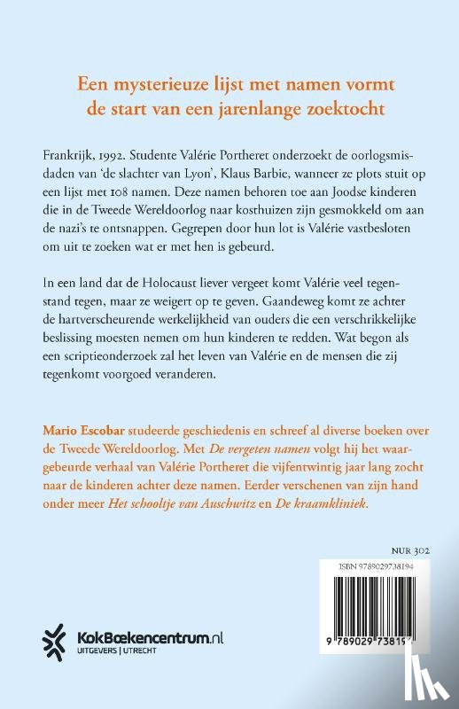 Escobar, Mario - De vergeten namen