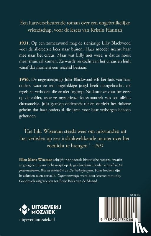 Wiseman, Ellen Marie - Olifantenmeisje