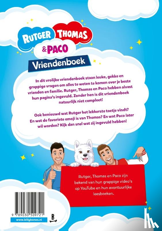 Vink, Rutger, Grinsven, Thomas van - Rutger, Thomas & Paco Vriendenboek