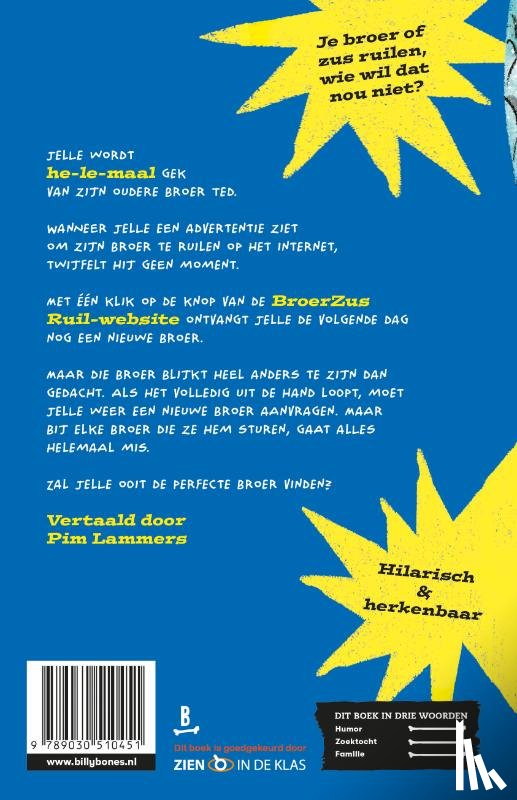 Simmons, Jo - Broer te ruil!