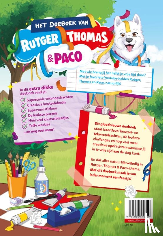 Vink, Rutger, Grinsven, Thomas van - Het Doeboek van Rutger, Thomas & Paco